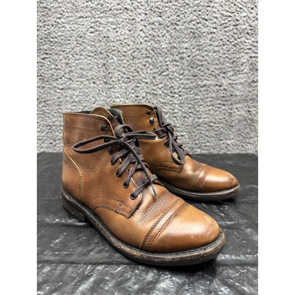 Thursday Boot Company Leather Lace Up Captain Boots Brown Mens Size 7‎ US